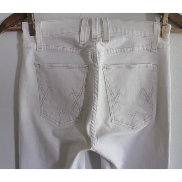 McGuire White Isabeli Mid Rise Lace Up Skinny Jeans 27 4 - Picture 8 of 10